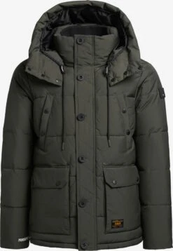 Khujo Vestes Dhiver Veste D’hiver Primero Homme Kaki