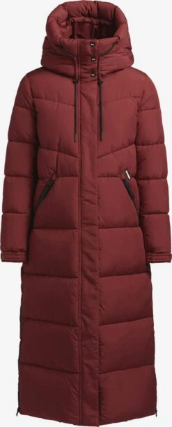 Khujo Manteaux Dhiver Manteau D’hiver SHIMANTA2 Femme Rouge Foncé