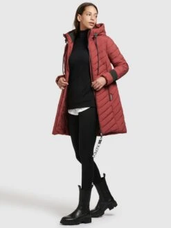 Khujo Manteaux Dhiver Manteau D’hiver Nita Femme Rouge Foncé -Khujo Soldes Magasin eeafc6b186772e6eac7243c370173c94