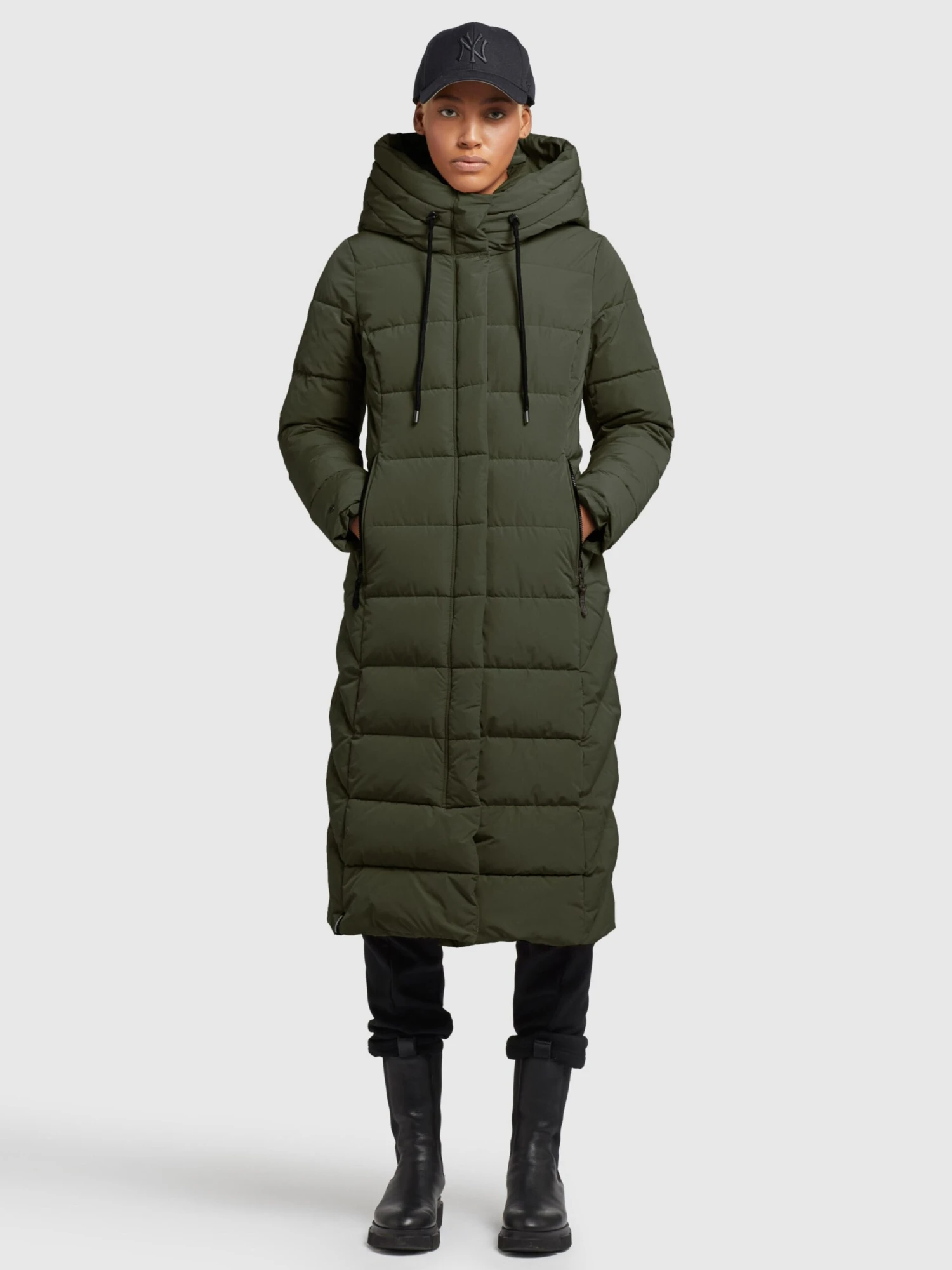 Khujo Manteaux Dhiver Manteau D’hiver Gamber Femme Vert Foncé 5 Khujo Manteaux Dhiver Manteau D’hiver Gamber Femme Vert Foncé – Image 3