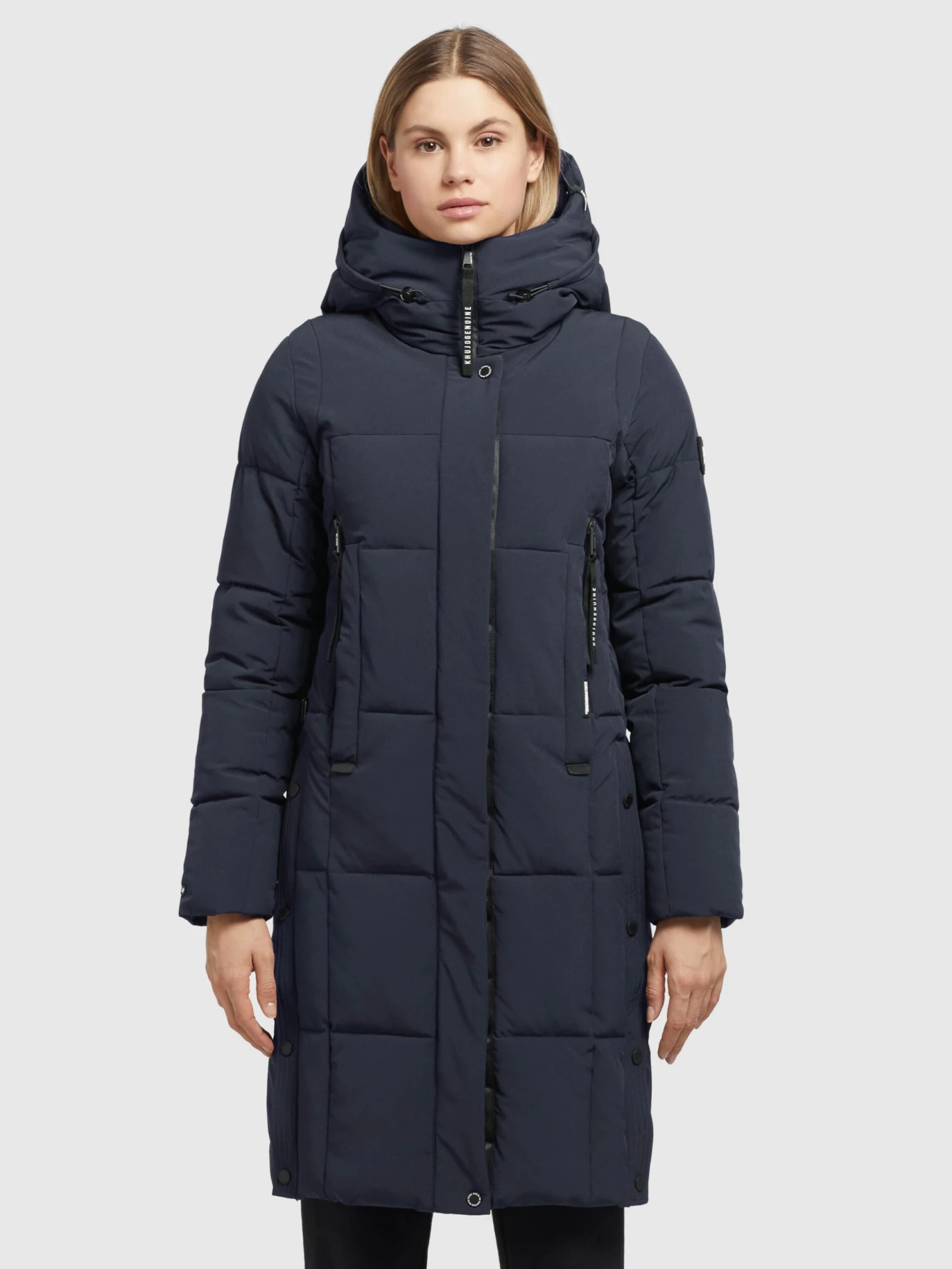 Khujo Manteaux De Mi-saison Manteau Mi-saison Namita Femme Bleu Marine 4 Khujo Manteaux De Mi-saison Manteau Mi-saison Namita Femme Bleu Marine – Image 2