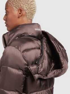 Khujo Vestes Dhiver Veste D’hiver Evona Femme Taupe -Khujo Soldes Magasin f142a9b65f803446f983581fe425e879