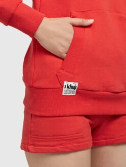 Khujo Sweats à Capuche Sweat-shirt Rhabea Femme Rouge Orangé -Khujo Soldes Magasin f51df9be97931fae5fce45cccbb87964