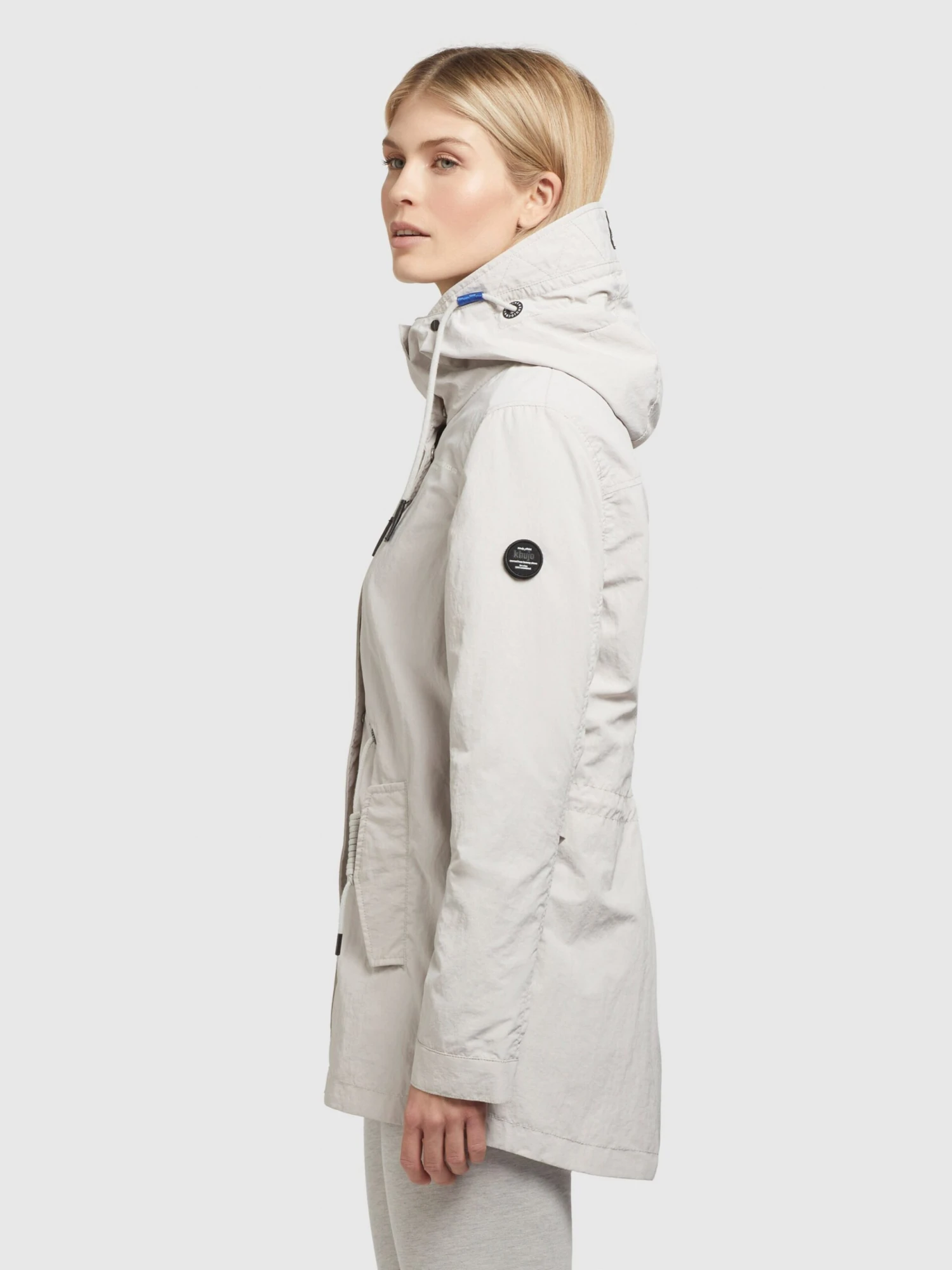 Khujo Vestes De Mi-saison Veste Mi-saison CAIMA Femme Gris Clair 7 Khujo Vestes De Mi-saison Veste Mi-saison CAIMA Femme Gris Clair – Image 5