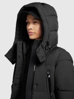 Khujo Manteaux De Mi-saison Manteau Mi-saison Melona Femme Noir -Khujo Soldes Magasin f8492d573af5063dfd90c83a7c4fa3bf