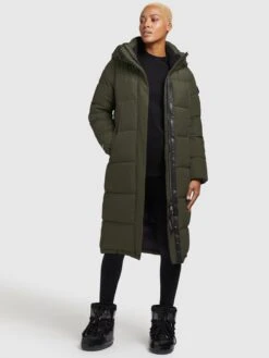 Khujo Manteaux Dhiver Manteau D’hiver Tione Femme Vert Foncé -Khujo Soldes Magasin f88d5c4c3518b8a8fb1a1631d48ebe80