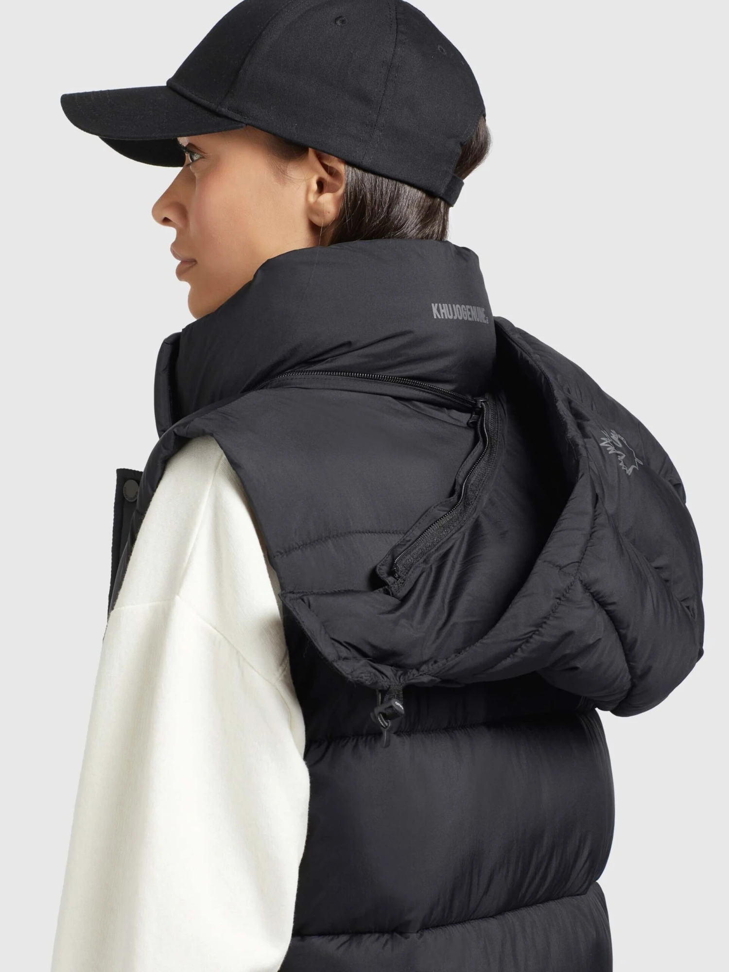 Khujo Vestes Sans Manches Gilet Magneta Femme Noir 10 Khujo Vestes Sans Manches Gilet Magneta Femme Noir – Image 8