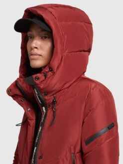 Khujo Manteaux De Mi-saison Manteau Mi-saison Femme Rouge Foncé -Khujo Soldes Magasin f9801b64991d4d4d3d4383ebe6d27019