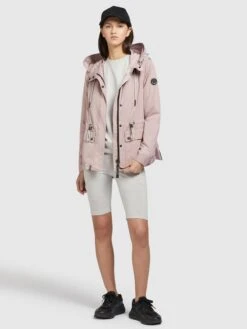 Khujo Vestes De Mi-saison Veste Mi-saison Debby Femme Rose -Khujo Soldes Magasin fb3950ce54105790e914e0eeeb61a871