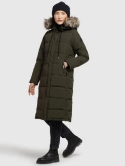 Khujo Manteaux Dhiver Manteau D’hiver LOLL Femme Kaki -Khujo Soldes Magasin fc03c9de4bfffc156b567ba57f175e1c