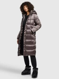 Khujo Manteaux Dhiver Manteau D’hiver Julina Femme Taupe -Khujo Soldes Magasin fe0446afb6d3d4fc2b8e48a5e58e08d7