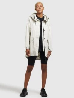 Khujo Manteaux De Mi-saison Manteau Mi-saison AIRA Femme Gris Clair -Khujo Soldes Magasin fe3e966c69927fe7742075c135af8217