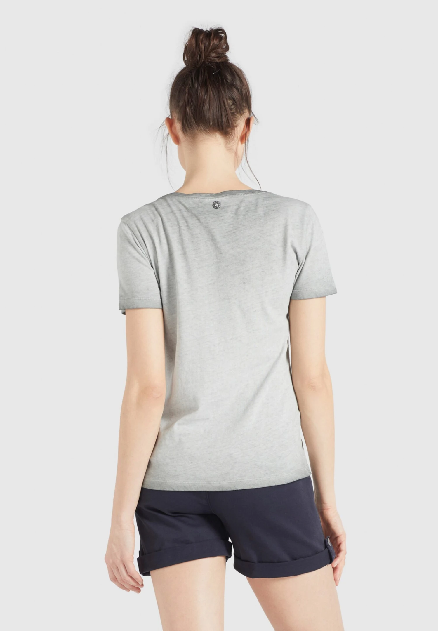 Khujo T-shirts T-shirt Pergola Femme Gris Foncé / Gris Chiné 7 Khujo T-shirts T-shirt Pergola Femme Gris Foncé / Gris Chiné – Image 5