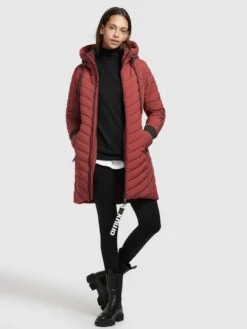 Khujo Manteaux Dhiver Manteau D’hiver Nita Femme Rouge Foncé -Khujo Soldes Magasin ff1bd1c4ba6542cbc65092e20295bc2b